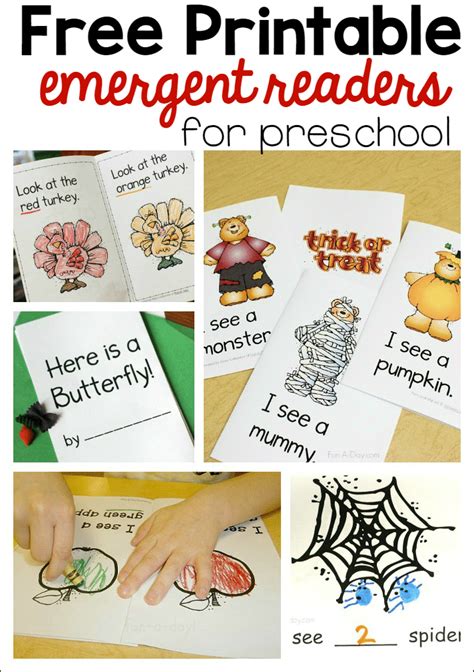 Free Printable Emergent Reader Books For Beginning Readers Easy Readers For Kindergarten - Easy Readers For Kindergarten