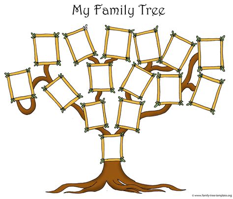 Free Printable Family Tree Templates Familysearch My Family Tree Worksheet - My Family Tree Worksheet