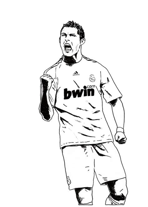 Free Printable Famous Soccer Players Coloring Pages Football Player To Color - Football Player To Color