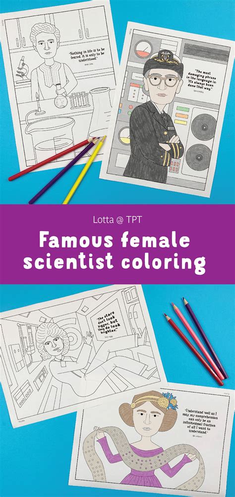 Free Printable Female Science Inventor Coloring Pages Science Exeriments For Kids - Science Exeriments For Kids