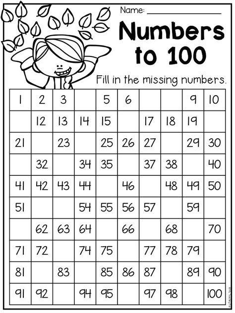 Free Printable Fill In The Missing Number Worksheets Write The Missing Number Worksheet - Write The Missing Number Worksheet