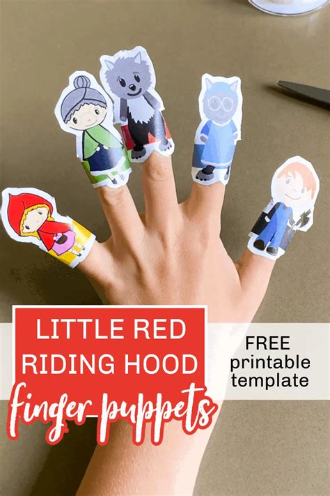 Free Printable Finger Puppets Little Red Riding Hood Little Red Riding Hood Printable Puppets - Little Red Riding Hood Printable Puppets