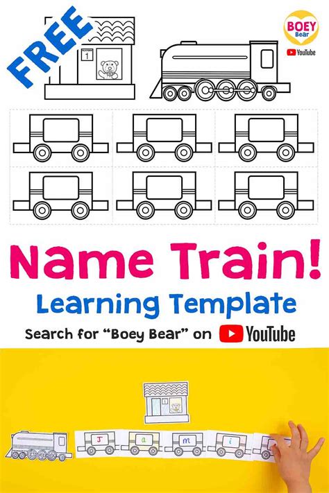 Free Printable For Train Loving Toddlers Amp Preschoolers Train Template For Preschool - Train Template For Preschool