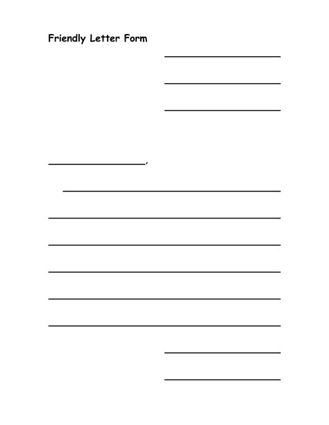 Free Printable Friendly Letter Worksheets Free Download Writing A Friendly Letter Worksheet - Writing A Friendly Letter Worksheet