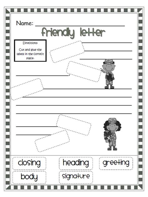Free Printable Friendly Letter Writing Worksheets Writing A Friendly Letter Worksheet - Writing A Friendly Letter Worksheet