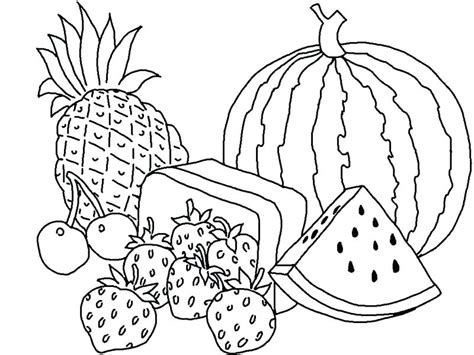 Free Printable Fruit Coloring Pages For Kids Easy Fruit Coloring Pages - Easy Fruit Coloring Pages