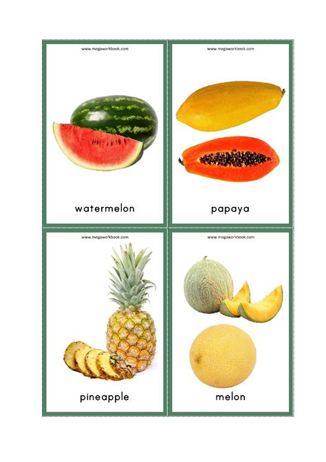 Free Printable Fruit Flashcards For Kids Just Family Printable Pictures Of Fruits - Printable Pictures Of Fruits