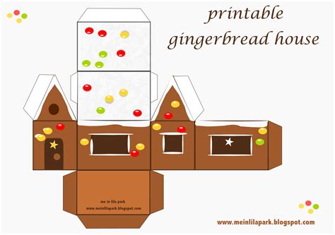 Free Printable Gingerbread House Template Freebie Finding Mom Gingerbread House Paper Template - Gingerbread House Paper Template