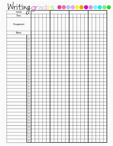 Free Printable Grade Book Templates For Educators Homeschool Teacher Grade Book Template Printable - Teacher Grade Book Template Printable