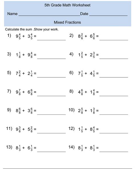 Free Printable Grade Five Math Worksheets White House Grade 5 Worksheet - White House Grade 5 Worksheet