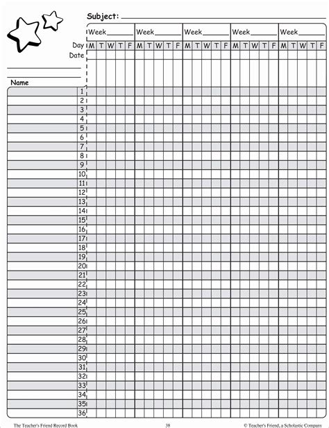 Free Printable Gradebook Pages