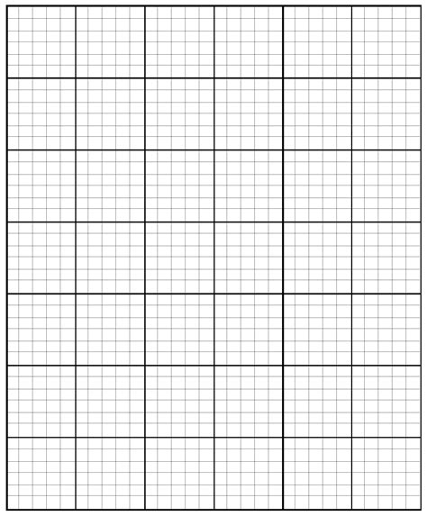 Free Printable Graph Paper Boxed Paper For Math - Boxed Paper For Math