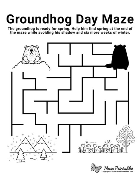Free Printable Groundhog Day Math Worksheets For Preschool Groundhog Day Math Worksheets - Groundhog Day Math Worksheets