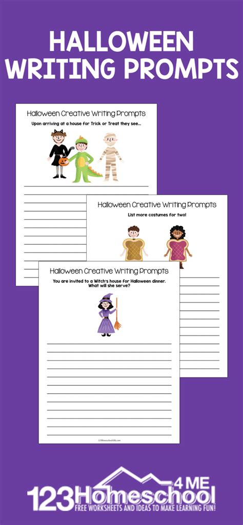 Free Printable Halloween Writing Prompts 123 Homeschool 4 Halloween Writing Worksheet Preschool - Halloween Writing Worksheet Preschool