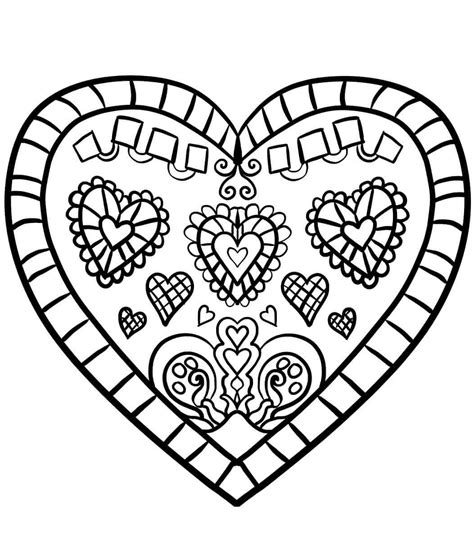 Free Printable Heart Coloring Sheets For Valentineu0027s Day Heart Coloring Worksheet - Heart Coloring Worksheet