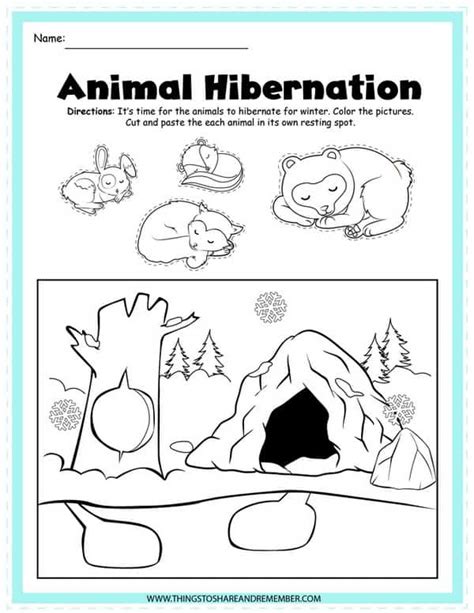 Free Printable Hibernation Worksheets Printable Worksheets Hibernation Worksheets For Preschool - Hibernation Worksheets For Preschool