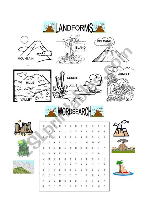 Free Printable Landform Worksheets Mdash Db Excel Com Landforms Printable Worksheet - Landforms Printable Worksheet