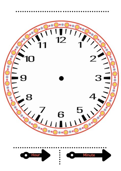 Free Printable Learning Clocks Diy Cardboard Clock Teaching Clock To Kindergarten - Teaching Clock To Kindergarten