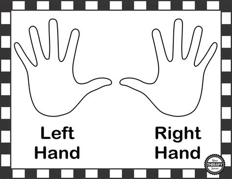 Free Printable Left And Right Hands Chart K Left And Right Hand Template - Left And Right Hand Template