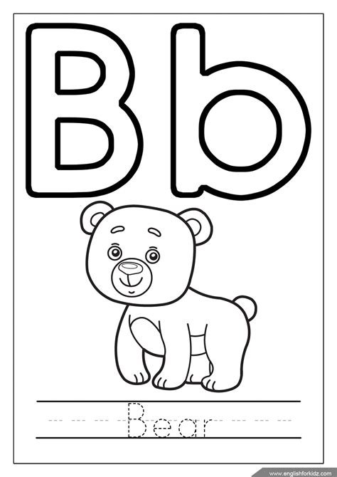 Free Printable Letter B Coloring Sheet Pages For Letter B Coloring Pages - Letter B Coloring Pages