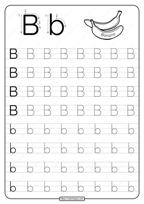 Free Printable Letter B Tracing Worksheets For Preschool Bb Worksheet  Preschool - Bb Worksheet, Preschool