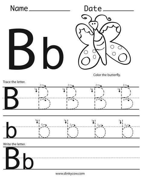 Free Printable Letter B Worksheets Letter Of The Objects With Letter B - Objects With Letter B