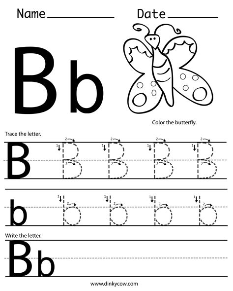 Free Printable Letter B Worksheets The Keeper Of Letter B Worksheets For Preschool - Letter B Worksheets For Preschool