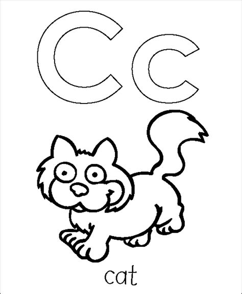 Free Printable Letter C Coloring Sheet Pages For Letter C Worksheets Kindergarten - Letter C Worksheets Kindergarten