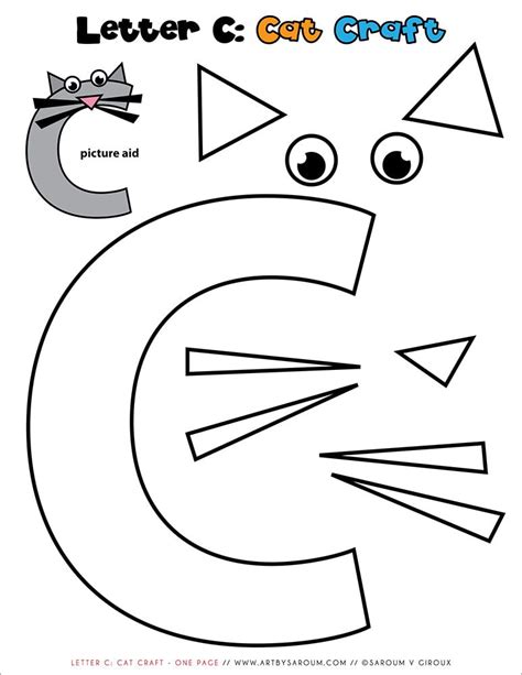 Free Printable Letter C Craft Template Simple Mom Letter C Cut And Paste - Letter C Cut And Paste
