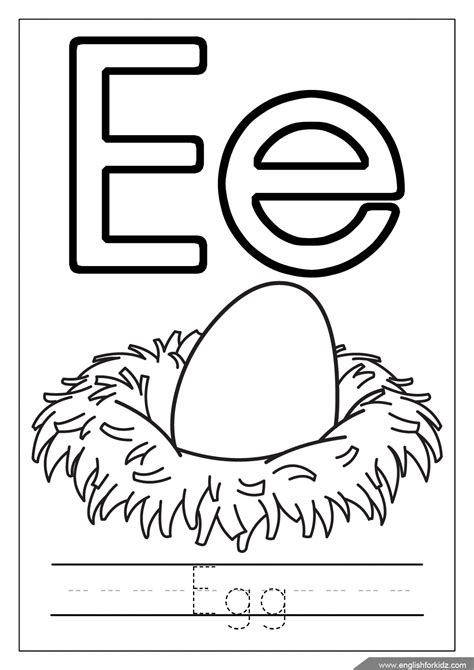 Free Printable Letter E Coloring Page Simple Mom Letter E Coloring Pages For Preschoolers - Letter E Coloring Pages For Preschoolers