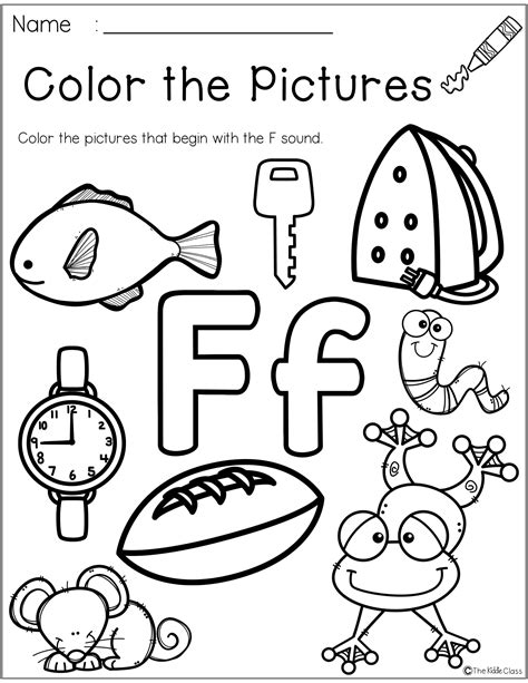 Free Printable Letter F Worksheets For Preschoolers Preschool Worksheet A F - Preschool Worksheet A-f