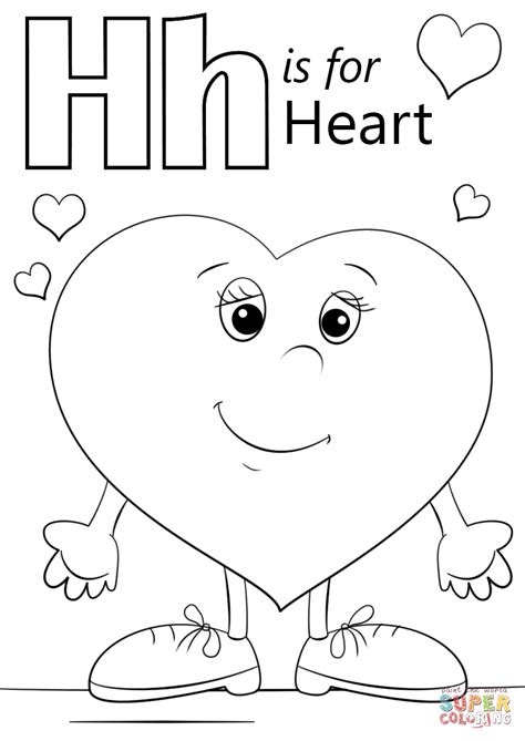 Free Printable Letter H Coloring Sheet Pages For Letter H Tracing Page - Letter H Tracing Page