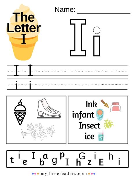 Free Printable Letter I Worksheets Everydaychaosandcalm Com Find The Letter I - Find The Letter I