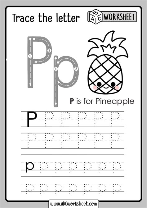 Free Printable Letter P Alphabet Worksheets For Kids Letter P Worksheet - Letter P Worksheet