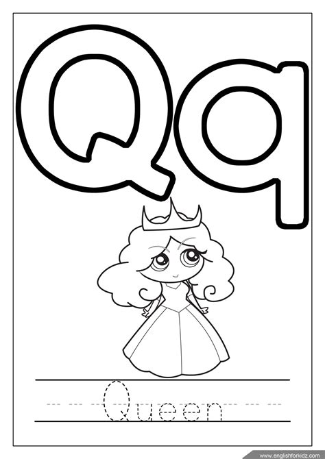 Free Printable Letter Q Coloring Pages Q Worksheets For Preschool - Q Worksheets For Preschool