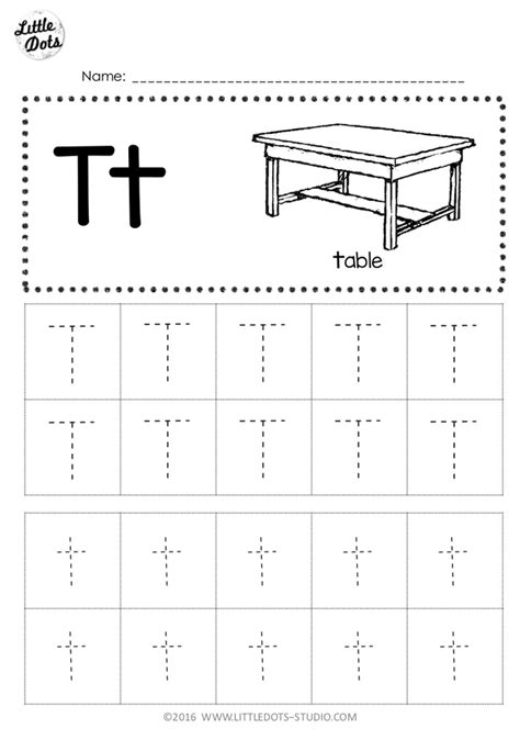 Free Printable Letter T Tracing Worksheet For Preschool Letter T Worksheets For Kindergarten - Letter T Worksheets For Kindergarten