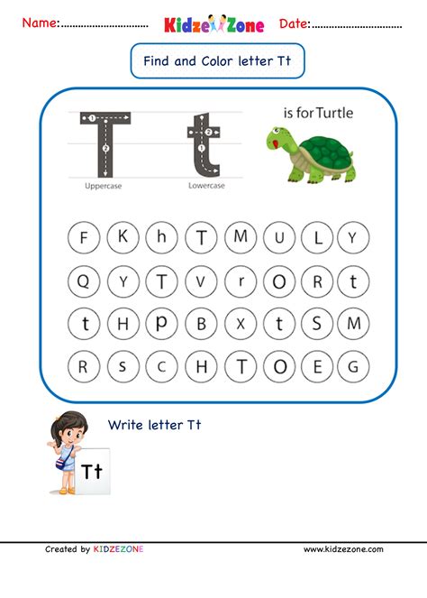 Free Printable Letter T Worksheets The Keeper Of Letter T To Color - Letter T To Color