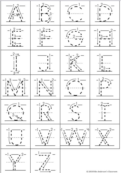 Free Printable Letter Tracing With Arrows Alphabet Handwriting Letter Tracing With Arrows - Letter Tracing With Arrows