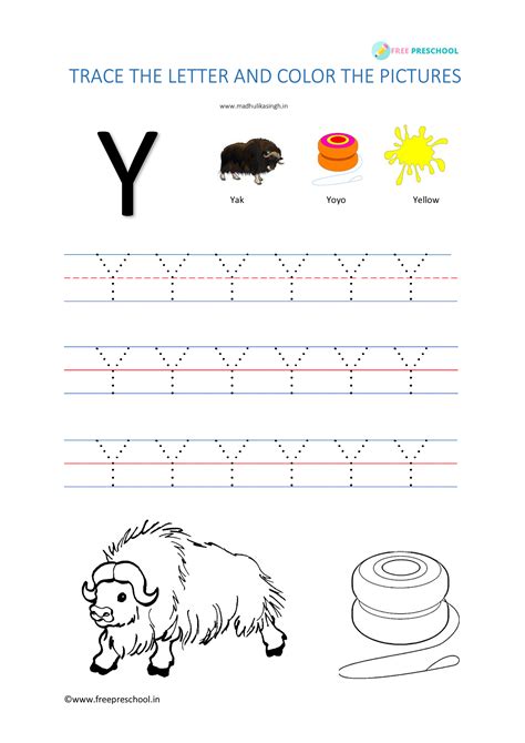 Free Printable Letter Y Tracing Worksheets For Preschoolers Letter Y Worksheets Preschool - Letter Y Worksheets Preschool