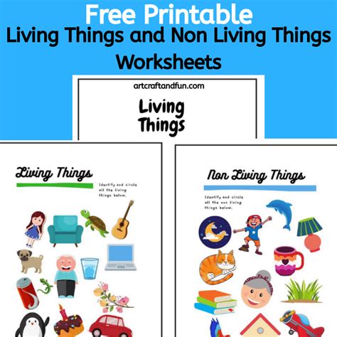 Free Printable Living And Non Living Things Worksheets Living Non Living Worksheet - Living Non Living Worksheet