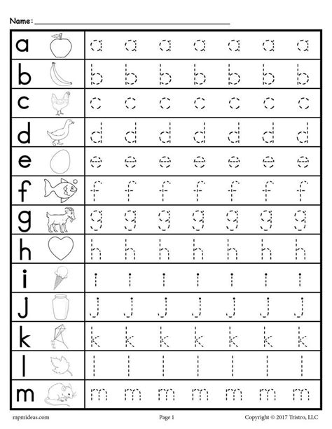Free Printable Lowercase Letter Tracing Worksheet Kiddoworksheets Tracing Lowercase Letters Worksheet - Tracing Lowercase Letters Worksheet