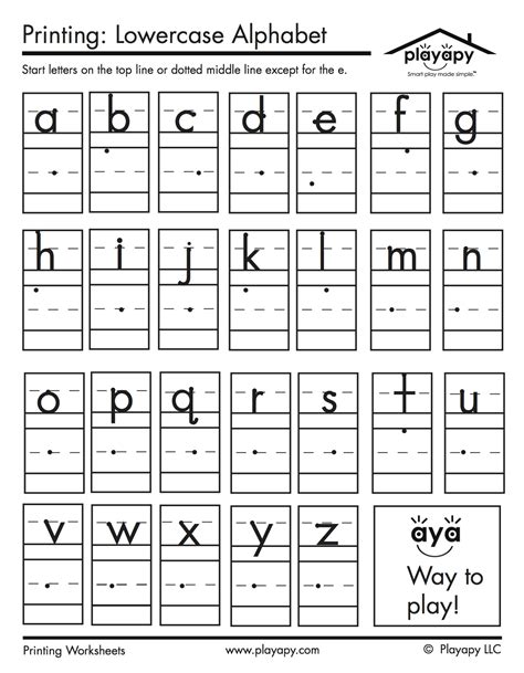 Free Printable Lowercase Letter Worksheets Mommy Is My Kindergarten Lowercase Letters Worksheets - Kindergarten Lowercase Letters Worksheets