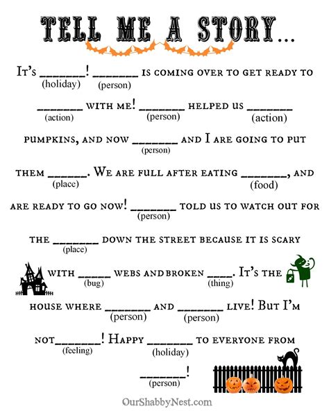 Free Printable Mad Libs Find A Free Printable Mad Lib Worksheet - Mad Lib Worksheet