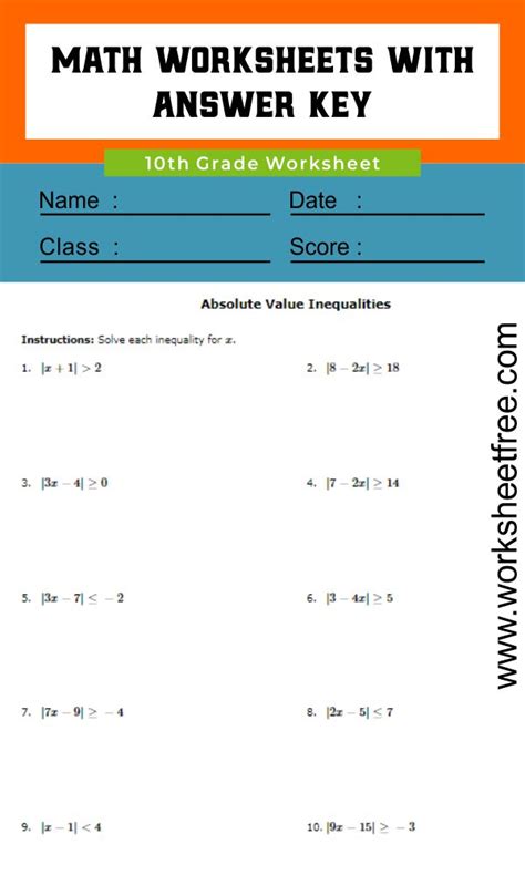 Free Printable Math Worksheets For 10th Grade Quizizz 10th Grade Fractions Worksheet - 10th Grade Fractions Worksheet