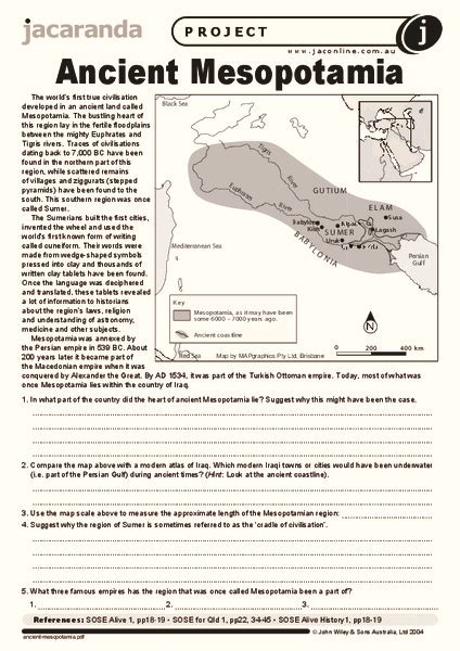 Free Printable Mesopotamian Empires Worksheets For 6th Grade 6th Grade Mesopotamia Worksheet - 6th Grade Mesopotamia Worksheet