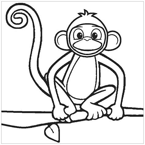 Free Printable Monkey Coloring Pages Kids Activities Blog Monkey Coloring Pages For Preschoolers - Monkey Coloring Pages For Preschoolers