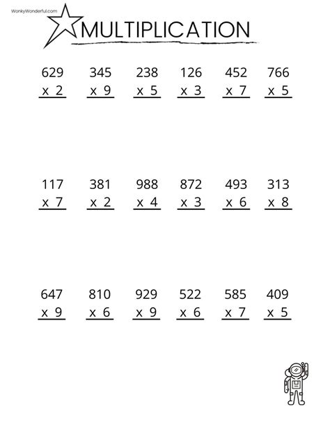 Free Printable Multiplication Worksheets For Grade 4 Free Multiplication Printable Worksheets Grade 4 - Multiplication Printable Worksheets Grade 4