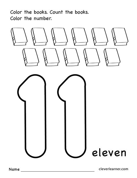 Free Printable Number 11 Eleven Worksheets For Kids Number 11 Worksheets For Preschool - Number 11 Worksheets For Preschool