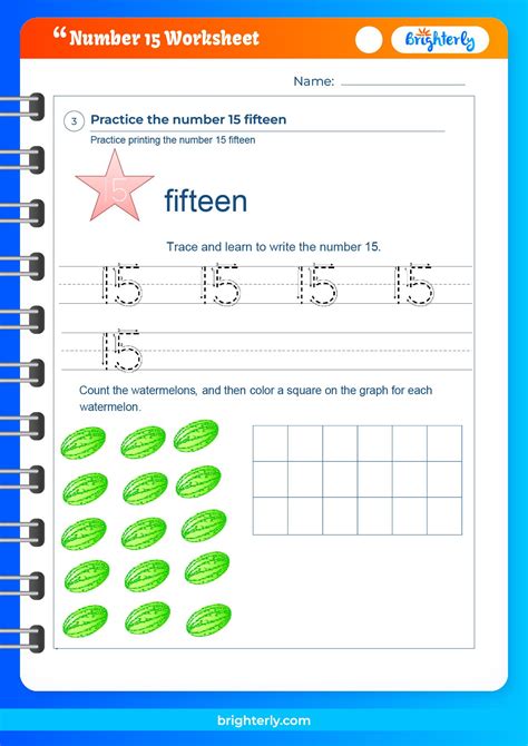 Free Printable Number 15 Fifteen Worksheets For Kids Number Tracing 15 - Number Tracing 15