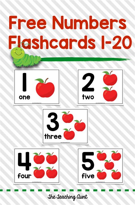 Free Printable Number Flashcards Counting Cards Printable Number Cards 110 - Printable Number Cards 110